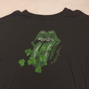 The Rolling Stones Band Crew Neck Short Sleeve T Shirt Mens Size 2XL Black